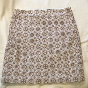Ann Taylor cotton skirt with light cotton liner